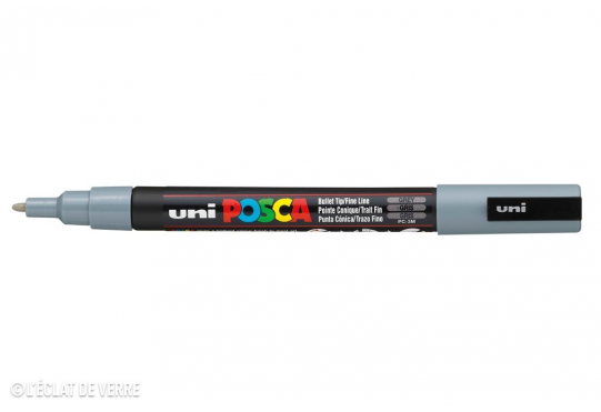 Marqueur Posca pointe conique trait fin Gris