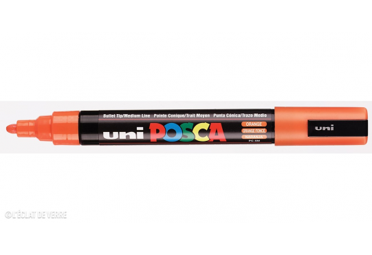 Marqueur Posca pointe conique trait moyen Orange foncé